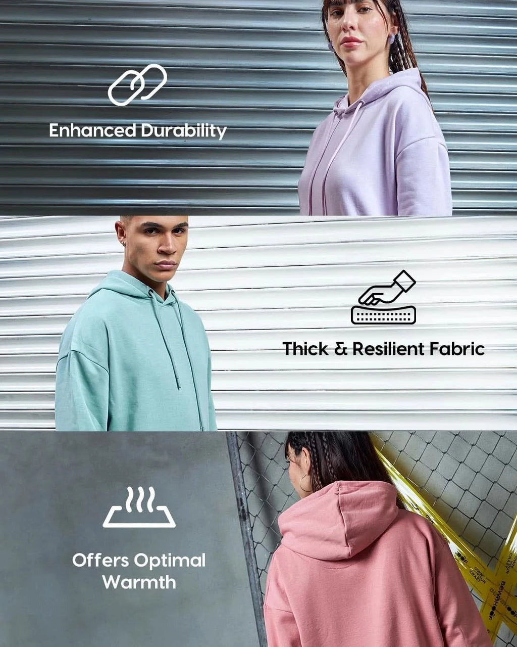 Men's Peacock Blue Hoodie